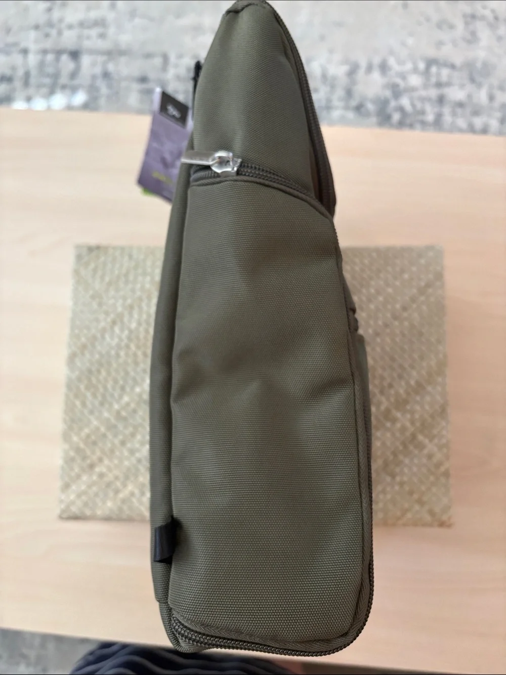 NWT Travelon Anti Theft Unisex Small Convertible Backpack Green Travel Bag